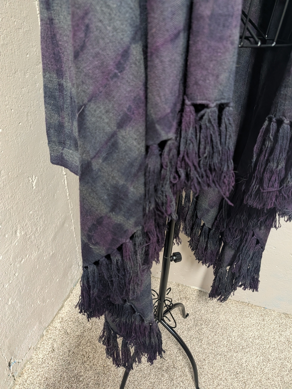 Lafayette 148 Extra Fine Wool Tie Dye Fringe Cardigan - Picture 2 of 6